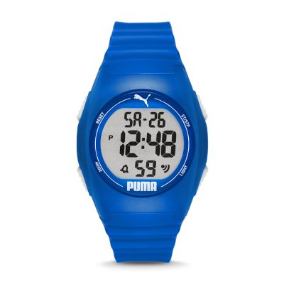 Puma Digital Blue Polyurethane Watch - Blue