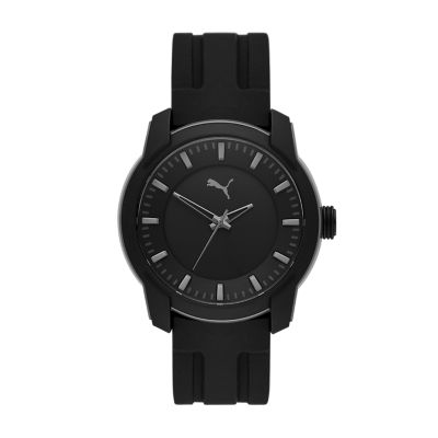 Montre PUMA 2 trois aiguilles en silicone noir