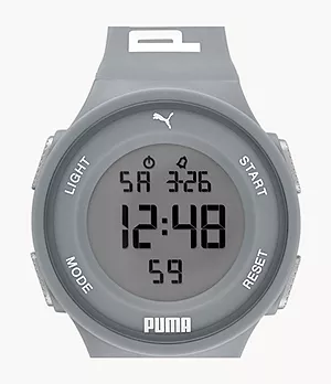 PUMA Puma 7 LCD Grey Polyurethane Watch