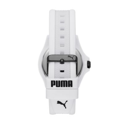 PUMA 10 Three-Hand White Silicone Watch - P6045 - Watch Station