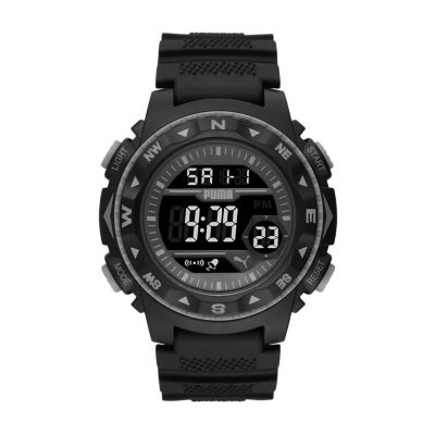 PUMA Puma 12 Digital Black Polyurethane Watch