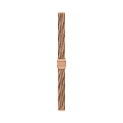 12mm Rose Gold-Tone Stainless Steel Mesh Bracelet