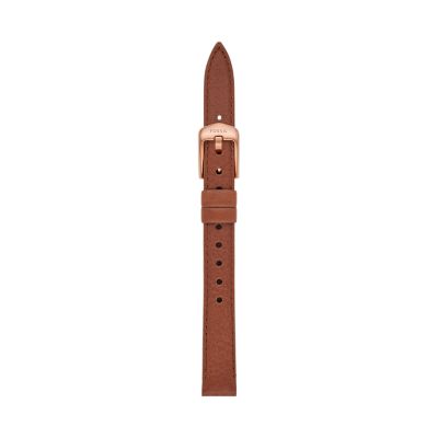 Bracelet en cuir LiteHideMC brun moyen de 12 mm