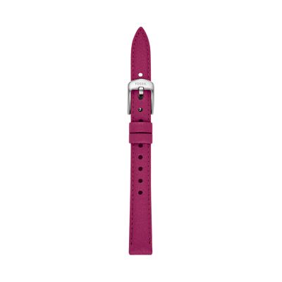 

Fossil Femmes Bracelet interchangeable en cuir éco-responsable couleur framboise de 12 mm