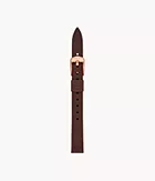 Bracelet interchangeable en cuir éco-responsable couleur prune de 12 mm