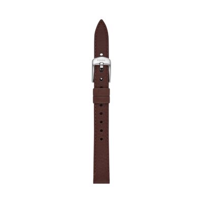 12mm Dark Brown LiteHide™ Leather Strap - S121034 - Fossil