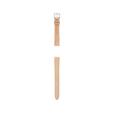 Lederband Fur Damenuhr Jacqueline 14 Mm Beige S Fossil