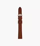 Bracelet de montre en cuir brun de 14 mm