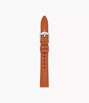 14mm Light Brown Eco Leather Strap