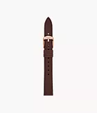 Bracelet interchangeable en cuir éco-responsable couleur prune de 14 mm