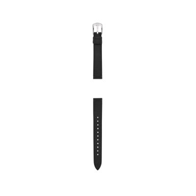 14mm Black LiteHide™ Leather Strap - S141221 - Fossil