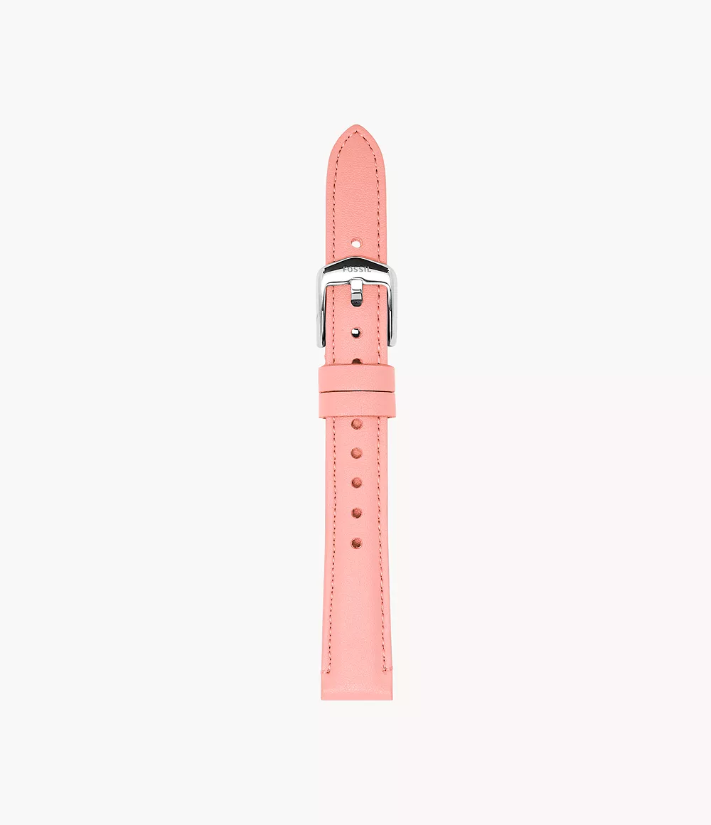 Fossil Women's 14mm Pink Cactus Leather Strap