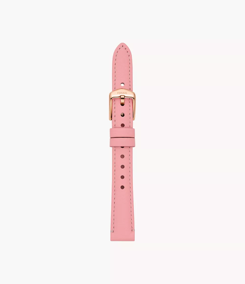 Image of 14mm Pink Leather Strap