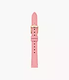 14mm Pink Leather Strap