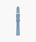 14mm Blue Leather Strap