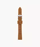 Bracelet en cuir de velours côtelé chameau de 14 mm