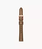 Bracelet en cuir, bronze métallisé, de 14 mm