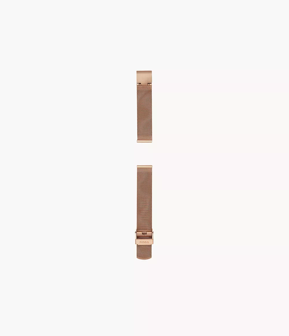 16mm Rose Gold-Tone Steel Mesh Bracelet