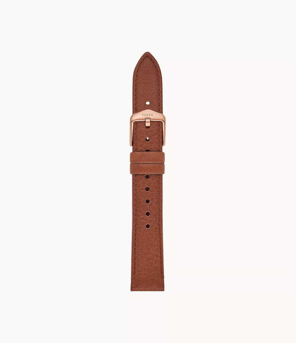 Fossil Women 16mm Medium Brown Eco Leather Strap