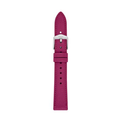 16Mm Raspberry Litehide™ Leather Strap