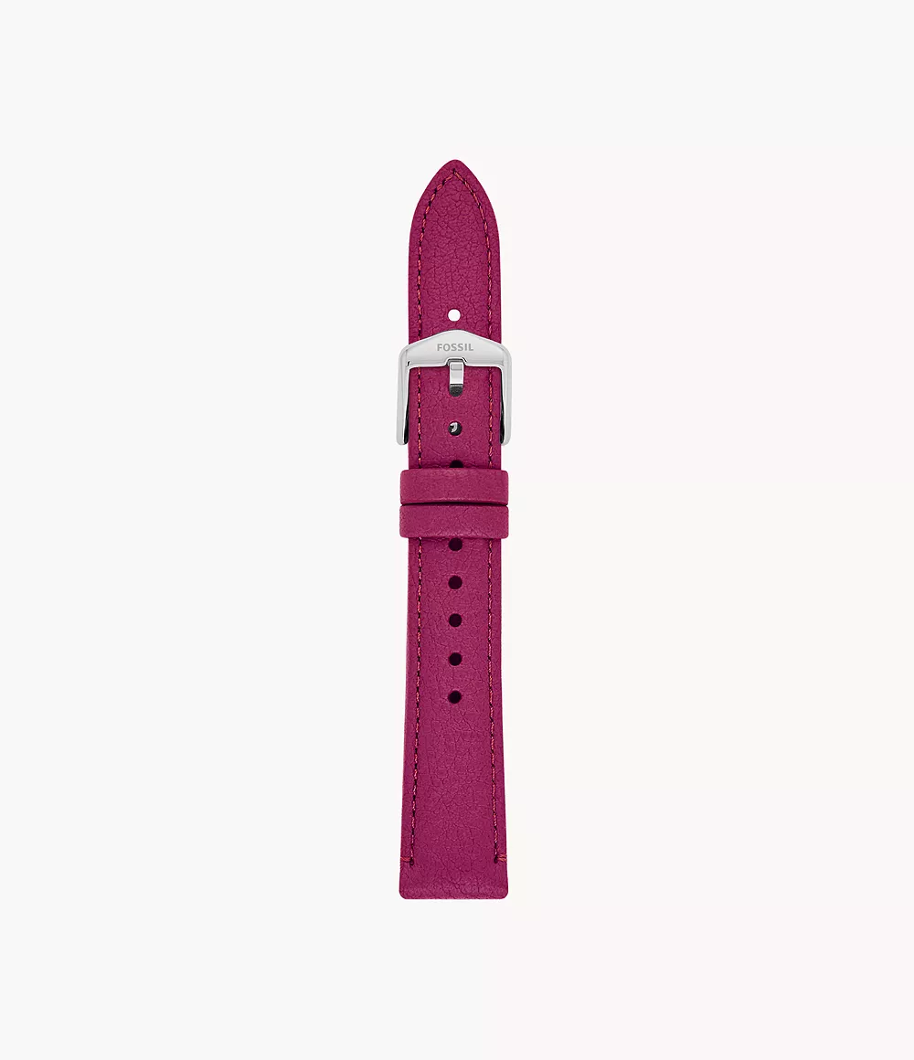Fossil Women's 16mm Raspberry Eco Leather Strap