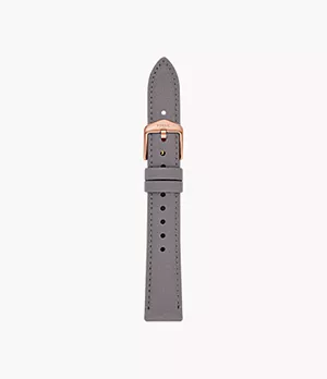16mm Gray Eco Leather Strap