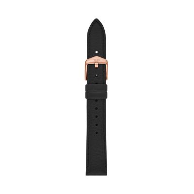 16mm Black LiteHide™ Leather Strap
