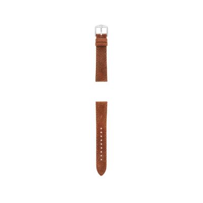 18mm Cognac Leather Watch Strap