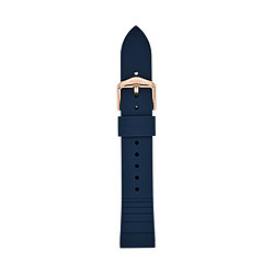 18 mm Navy Silicone Strap