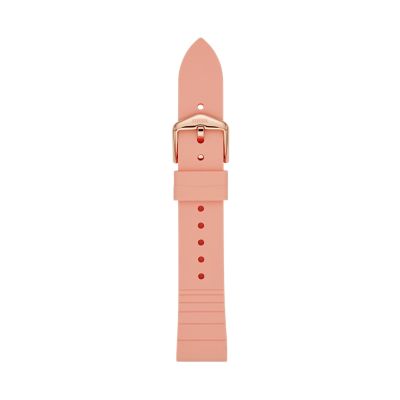 18 mm Pink Silicone Strap S181372 Fossil