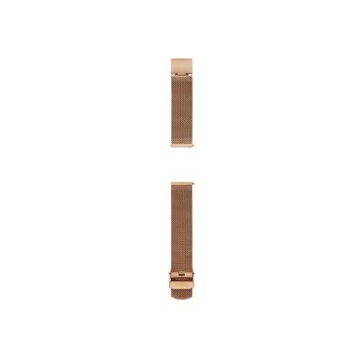 18mm Rose Gold-Tone Stainless Steel Mesh Bracelet