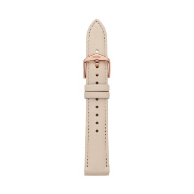 Fossil white clearance dial leather strap