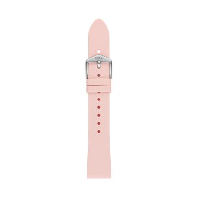 Silikonband für Damenuhr 18 mm Rosa