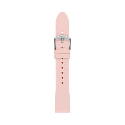 18mm blush leather strap best sale