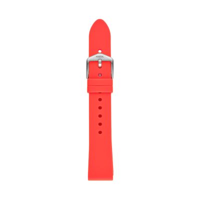 18 mm Red Silicone Strap
