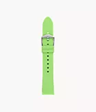 Bracelet interchangeable en silicone vert citron 18 mm