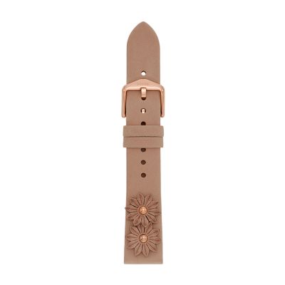 18mm blush shop leather strap