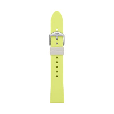 18mm Lime Green Silicone Strap