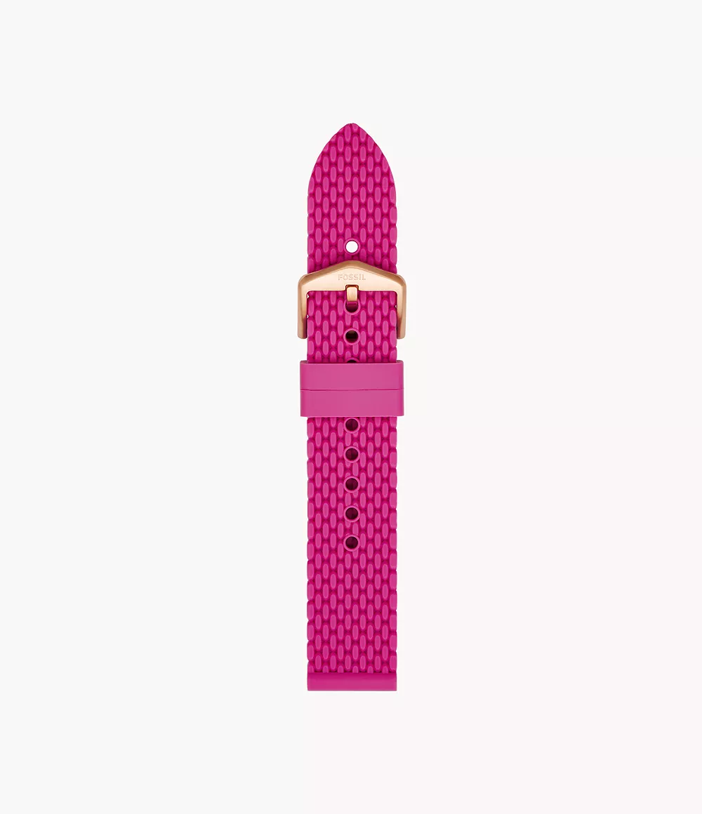 Fossil Damen Silikonband für Damenuhr - 18 mm - Pink