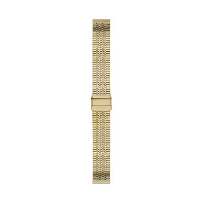 18 mm Gold Tone Stainless Steel Bracelet S181474 Fossil