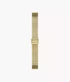 18mm Gold-Tone Stainless Steel Bracelet