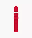Bracelet Pride en édition limitée de 18 mm en cuir grosgrain rouge