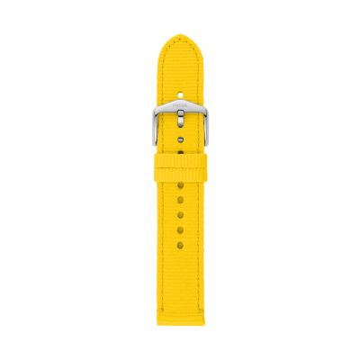 Fossil Men's Limited Edition Pride 18mm Yellow Grosgrain Strap