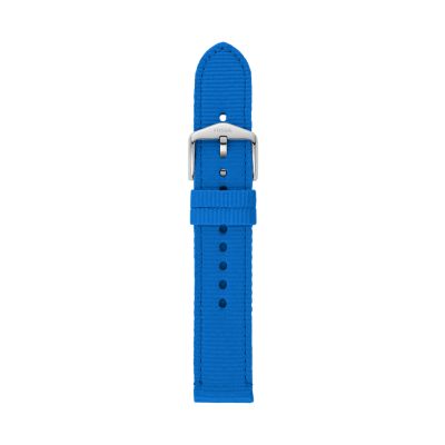 Fossil Men's Limited Edition Pride 18mm Blue Grosgrain Strap