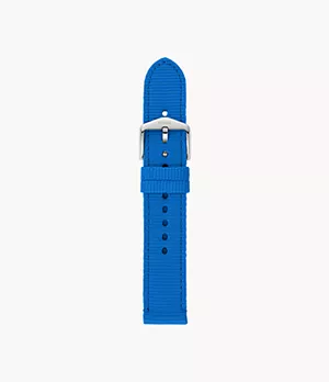 Bracelet Pride en édition limitée de 18 mm en cuir grosgrain bleu