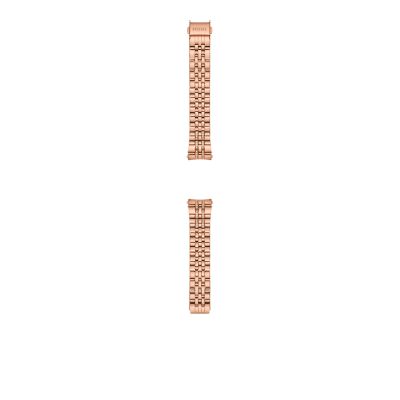 18mm Rose Gold Tone Stainless Steel Bracelet S181494 Fossil