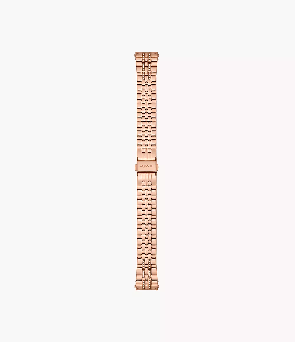 Image of 18mm Rose Gold-Tone Stainless Steel Bracelet