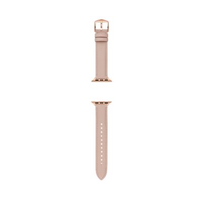 Band Apple Watch® 38 mm 40 mm 41 mm Leder roséfarben - S181498 - Fossil