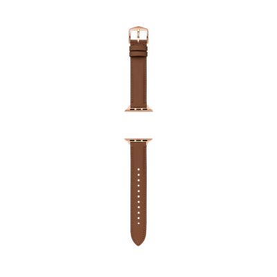 Dark Brown Leather Apple Watch Band | Terra Bullstrap®