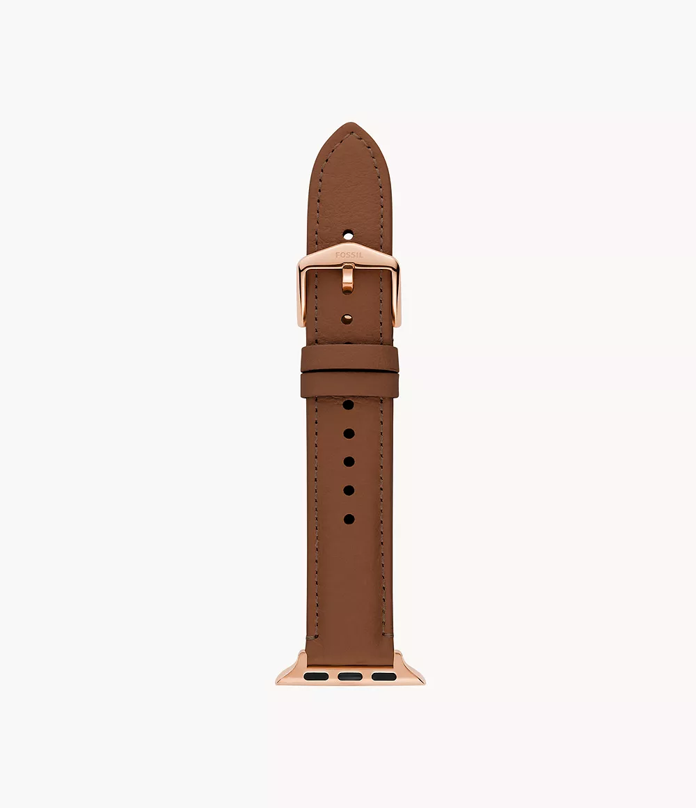 Image of 38/40mm Brown Leather Bands for Apple Watches®